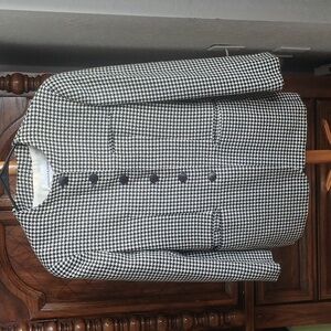 Sterling & Hunt vintage Houndstooth women's blazer jacket small-medium